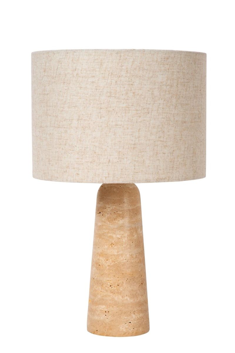 Lucide NIMUE - Stolná lampa - Ø 30 cm - 1xE27 - Taupe